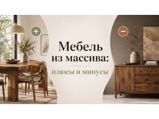 Мебель из массива: плюсы и минусы