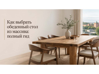 Как выбрать обеденный стол из массива: полный гид