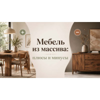 Мебель из массива: плюсы и минусы